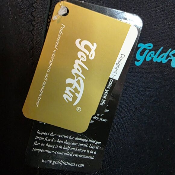 Gold Fin Women’s Black Wetsuit Set – Long Sleeve Top & Shortie Bottoms - Picture 3 of 16